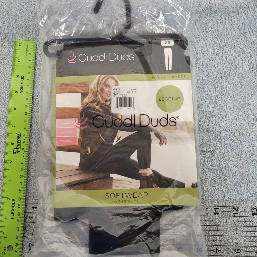 Cuddl Duds‎ Softwear with Stretch Leggings Black XS CD8628616 Warm Layers